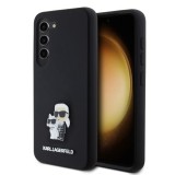Husa pentru Samsung Galaxy S23 - Karl Lagerfeld Silicone (KLHCS23SSMHKCNPK) - Karl&amp;Choupette Metal Pin