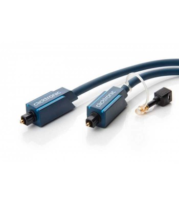 Cablu optic Toslink - Toslink plus adaptor 3.5 mm 15m Clicktronic foto