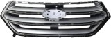 Grila radiator masca fata Ford Edge, 06.2014-06.2019, cu rama crom; grunduit; gri; cu gaura camera, B-Series, FT4B-81510-K; FT4Z-8200-CA
