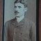 Fotografie tip CDV, barbar cu mustata, inceput de secol XX
