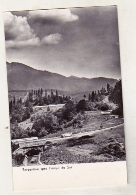 bnk cp Serpentine spre Timisul de Sus - Vedere - uzata foto