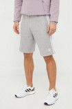 Adidas Originals pantaloni scurți din bumbac Adicolor 3-Stripes culoarea gri, melanj, IU2340