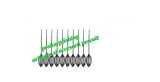 set 10 momitoare vopsite plastiafiate 50g cu autointepare si tija lunga