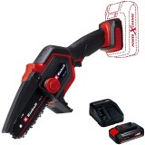Einhell GE-PS 18/15 Li BL PXC + Starter Kit - Drujba 15.8 cm 4.8 m/s + Set 1 acumulator si incarcator Li-Ion 18 V 2.5 Ah