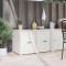 vidaXL Dulap de bucătărie Alb 106 x 55 x 64 cm Lemn masiv de pin 868182