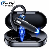 Casca Bluetooth CerCip YYK530, Autonomie baterie 15 ore, Doua moduri de &icirc;ncarcare, Sunet HD, Universală