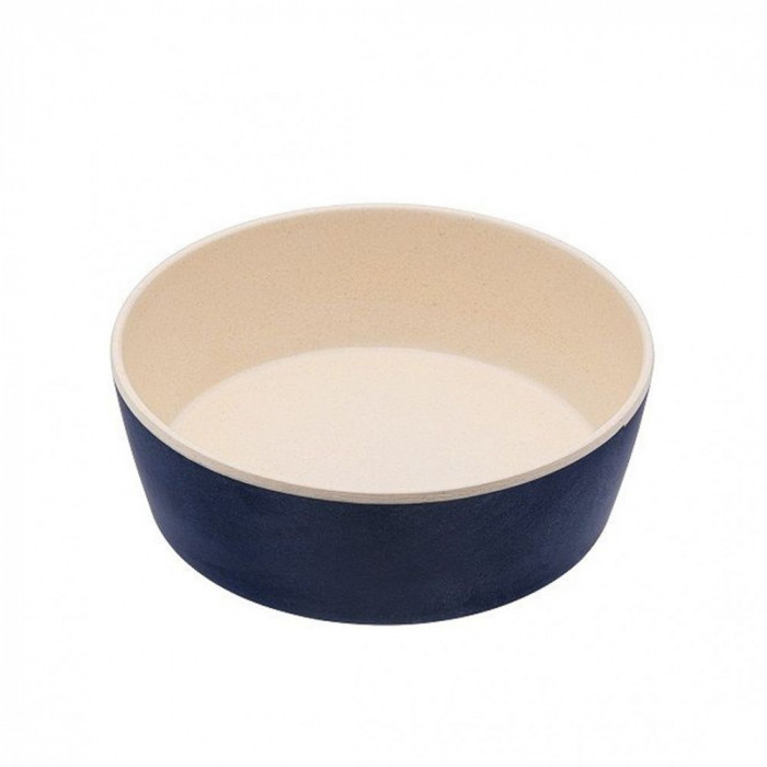 BecoBowl Bamboo bol pentru c&acirc;ini - albastru S 15 cm / 0,8 l