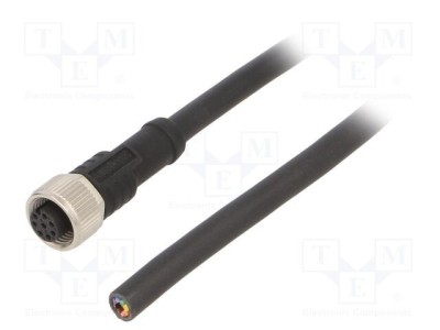 Cablu M12 8 PIN drept 1m 30VAC 2A AMPHENOL LTW foto