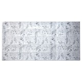 Cumpara ieftin Panou decorativ, PVC, model flori de camp, gri, 96x48.5 cm, Dms