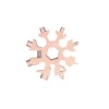 Cheie tip breloc multifunctionala 18 in 1, D 6 cm, otel inoxidabil, cupru