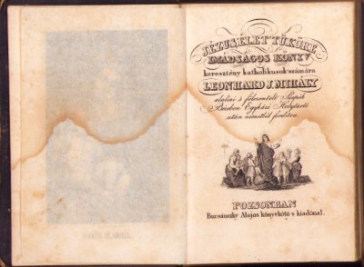 HST 692SPN J&amp;eacute;zus &amp;eacute;let t&amp;uuml;k&amp;ouml;re im&amp;aacute;ds&amp;aacute;gos k&amp;ouml;nyv, Leonhard J Mih&amp;aacute;ly, Pozsony foto