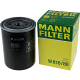 Filtru Ulei Mann Filter Mitsubishi Pajero 1 1982-1986 W816/80, Mann-Filter