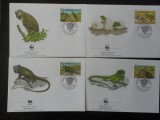 Anguilla-WWF,FDC iguane -set complet