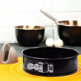 Forma rotunda cu strat din marmura de copt, tava pentru tort 28 x 6.8 cm, Kinghoff