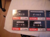 LOT de 6 casete audio TDK normale (1 este de 90 minute si 5 bucati de 60 min.)