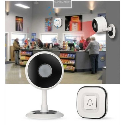 Sonerie cu senzor fara fir/ wifi /Detector de miscare cu infrarosu / Sistem de alerta de securitate foto