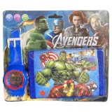 Set ceas electronic Marvel Avengers cu portofel