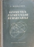 Geometria Elementelor Remarcabile, C. Mihalescu, Tehnica 1956, Matematica, 524 Pagini, Coperta Cartonata