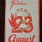 PM325N Material de propagandă comunistă, Trăiască 23 August și cu stema PCR