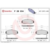 Placute frana Acura Rl 10.95-09.04, Tl (Uc) 10.03-11.12, Tsx (Cl) 10.03-12.08, Tsx (Cu) 01.09-; Honda Accord Ix Saloon (Cr) 09.12-, Accord 7 (Cl Cn), BREMBO