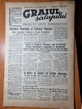 Graiul salajului 16 aprilie 1949-chiaburii din jud. salaj,gospodariile agricole