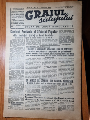 graiul salajului 16 aprilie 1949-chiaburii din jud. salaj,gospodariile agricole foto