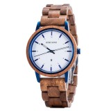 Ceas din lemn Bobo Bird cu curea din lemn GT022-1
