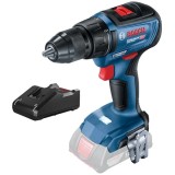 Bosch GSR 18V-50 + GAL 18V-40 - Masina de gaurit si insurubat fara acumulatori Li-Ion 18 V - Ah 50 Nm + Incarcator acumulatori