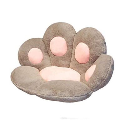 Pern&amp;Auml; pufoas&amp;Auml; catpaw, design l&amp;Auml;bu&amp;Egrave;&amp;Auml; de pisic&amp;Auml;, plus moale &amp;Egrave;i confortabil, ideal&amp;Auml; pentru scaun, canapea sau podea, 80x70 cm, gri foto