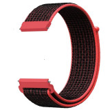 Curea material textil, compatibila cu Huawei Watch Buds, Telescoape QR, 22mm, Barn Red