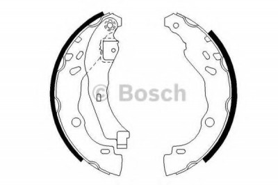 Set saboti frana RENAULT SYMBOL II (LU1/2) (2008 - 2013) BOSCH 0 986 487 627 foto