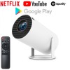 Videoproiector portabil SMART cu Android 13 NETFLIX, YOUTUBE, WI-FI 6, BT 5.0, rezolutie 1280x720 HD, Difuzor incorporat, 160 ANS, support 4k, conexiu, Oem