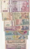 Romamia Set 8 Bancnote romanesti ani 1966-2000