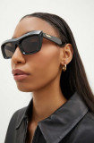 Bottega Veneta ochelari de soare femei, culoarea negru, BV1283S