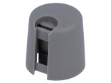 Buton rotativ gri cu indicator plastic &Oslash;6mm &Oslash;16x16mm