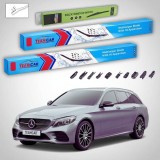Cumpara ieftin Ștergătoare Mercedes-Benz Clasa C S205 T-Model 2019-prezent | Set Față și Spate Flat &ndash; TeamCar&reg;