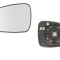Geam oglinda exterioara cu suport fixare Kia Rio (Ub), 09.2011-12.2016, Stanga, incalzita; geam convex; cromat