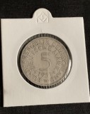 Moneda 5 mărci 1951D RFG argint
