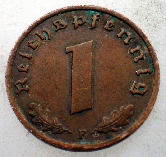 2.411 GERMANIA 1 REICHSPFENNIG 1937 F