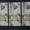 3bancnote &quot;Ten Pula&quot; din Botswana UNC si consecutive