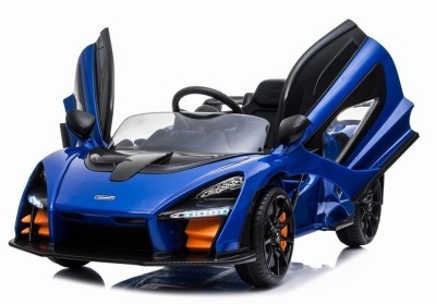 Masinuta electrica pentru copii, McLaren Senna albastra, cu telecomanda, 2 motoare, greutate maxima 30 kg, 5350 foto