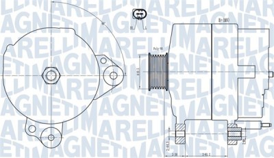 MAGNETI MARELLI 063731817010 Generator / Alternator foto