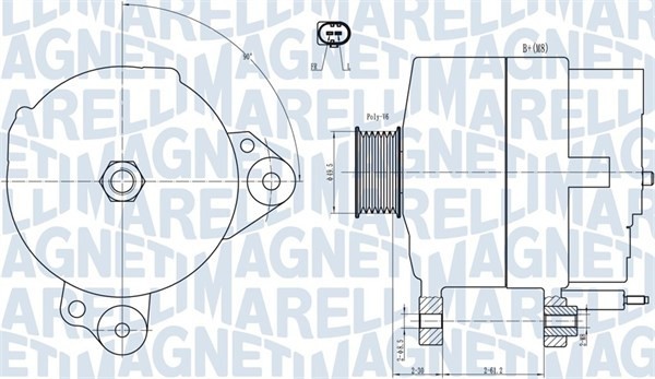 MAGNETI MARELLI 063731817010 Generator / Alternator