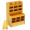 Organizator pentru birou, din lemn, cu 15 compartimente si sertar Household NewTrend