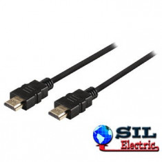 Cablu HDMI tata - HDMI tata HighSpeed cu Ethernet 1.2m Valueline foto