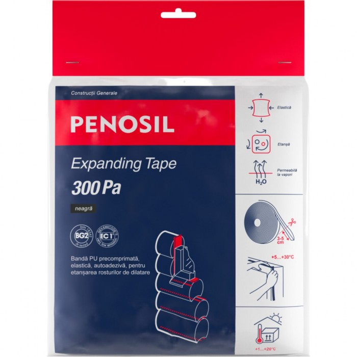 Bandă precomprimată de etanșare PENOSIL Expanding Tape 300Pa, Penosil 0694
