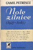 Camil Petrescu Note Zilnice 1927-1940 Jurnal Carte Romana Editura Cartea Romaneasca Stare Buna Brosata Pagini 208