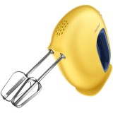 Mixer de mana Comfee Monster Chef MJ-HM30W115A, 130W, 5 trepte de viteza, accesorii inox detasabile, Galben