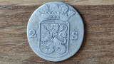 Cumpara ieftin Olanda raritate - republica celor 7 provincii unite - 2 stuivers 1763 - argint, Europa