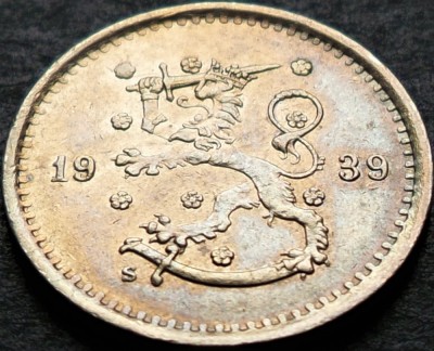 Moneda istorica 50 PENNIA - FINLANDA, anul 1939 *cod 4443 - excelenta foto